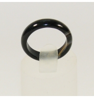 Кольцо из оникса черного 15-20 ширина 5 мм