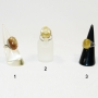 Кольцо 17 из волосатика (волосы Венеры) 12-20-13 мм в мельхиоре